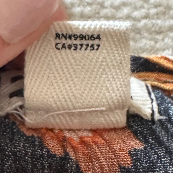 Billabong Hearts Desire Floral Boho Mini Dress Large Black Orange Long Sleeve - Picture 6 of 8